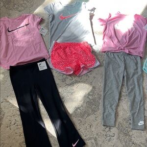 Nike Kids Apparel Set - Pink, Gray, and Black
